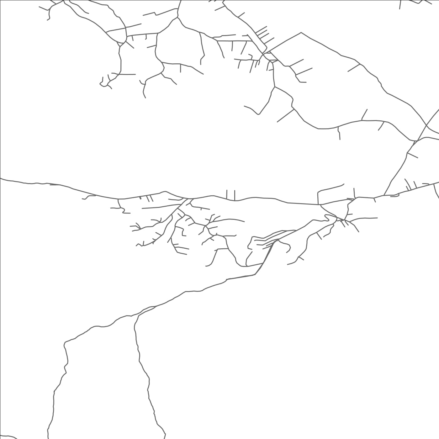 ROAD MAP OF PLESHINË, KOSOVO BY MAPBAKES