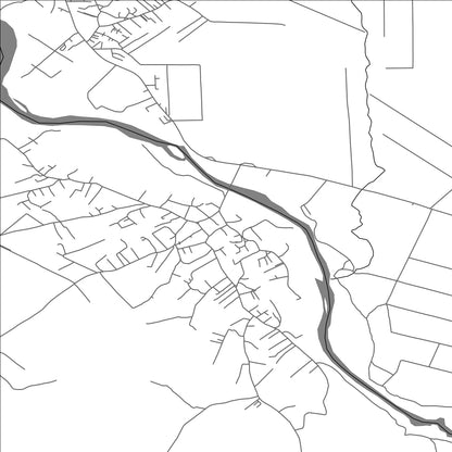 ROAD MAP OF ROGOVË, KOSOVO BY MAPBAKES