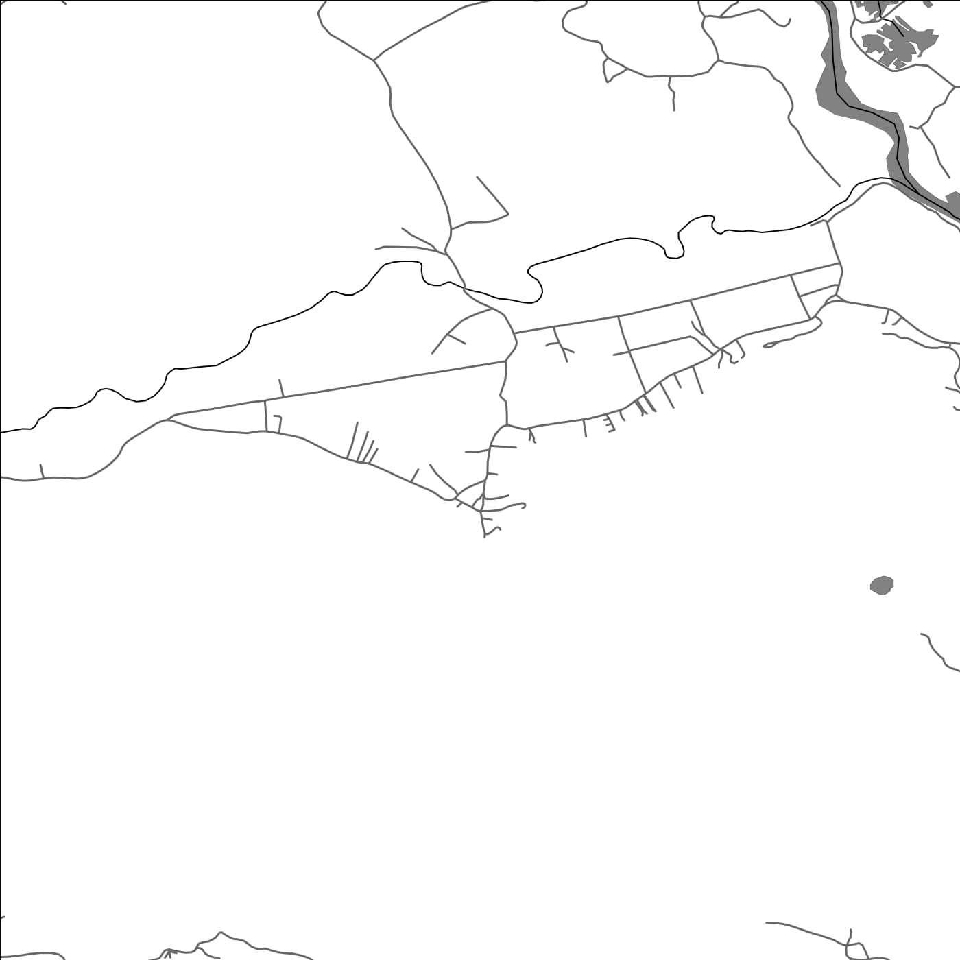 ROAD MAP OF ROMAJË, KOSOVO BY MAPBAKES