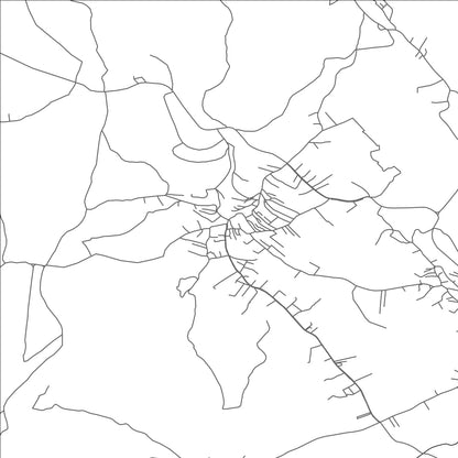 ROAD MAP OF SAMODRAŽA, KOSOVO BY MAPBAKES