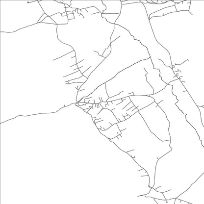 ROAD MAP OF SHALË, KOSOVO BY MAPBAKES