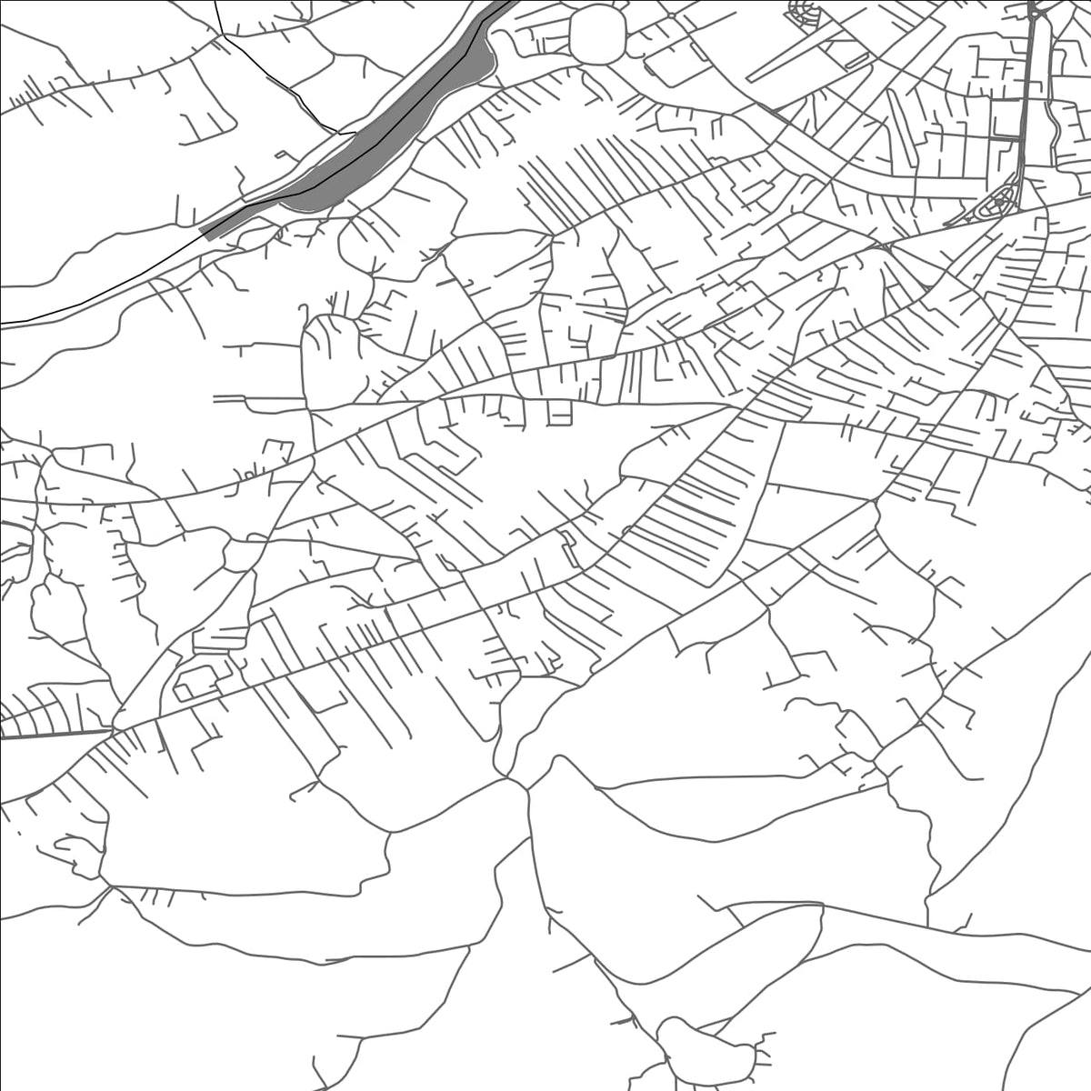 ROAD MAP OF SHIPOL, KOSOVO BY MAPBAKES