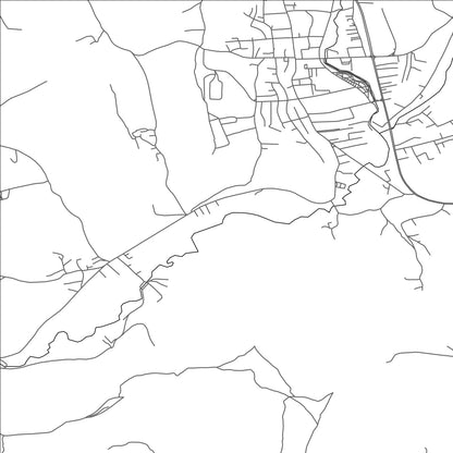 ROAD MAP OF SKENDERAJ, KOSOVO BY MAPBAKES