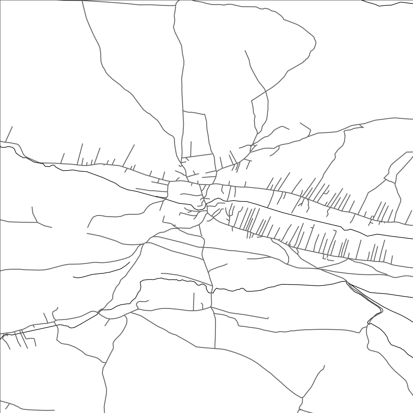 ROAD MAP OF SLLOVI, KOSOVO BY MAPBAKES