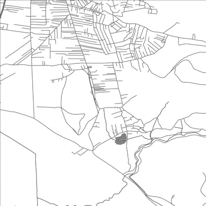 ROAD MAP OF VELIKI KIČIĆ, KOSOVO BY MAPBAKES