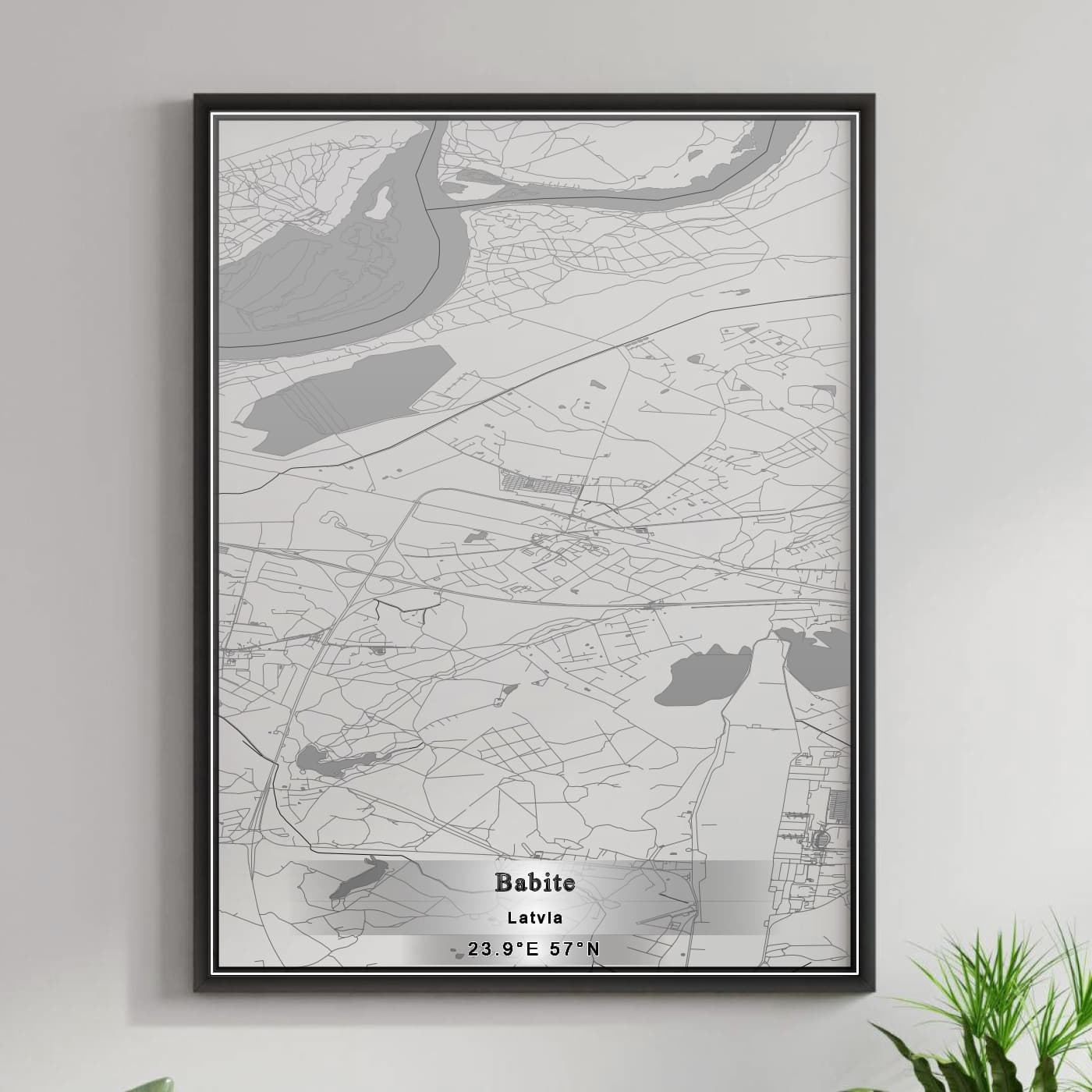 ROAD MAP OF BABĪTE, LATVIA BY MAPBAKES