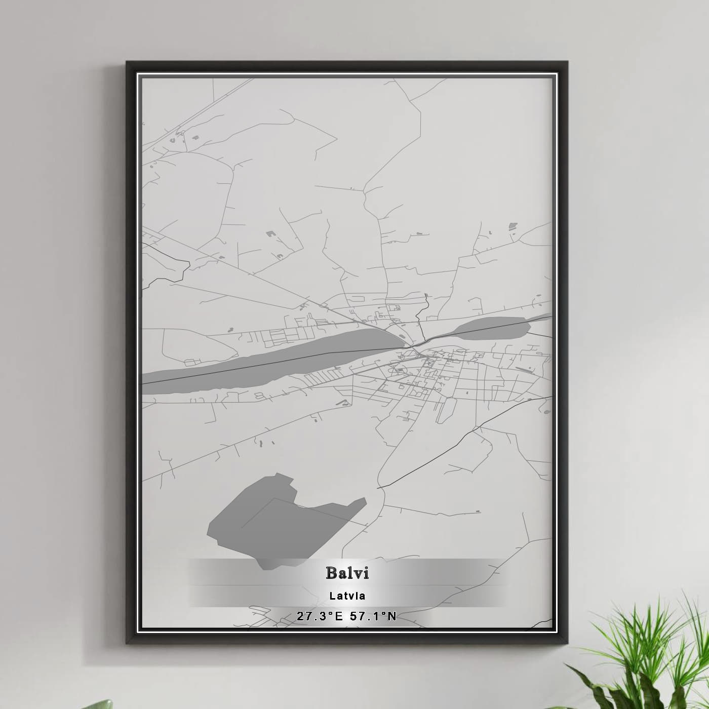 ROAD MAP OF BALVI, LATVIA BY MAPBAKES