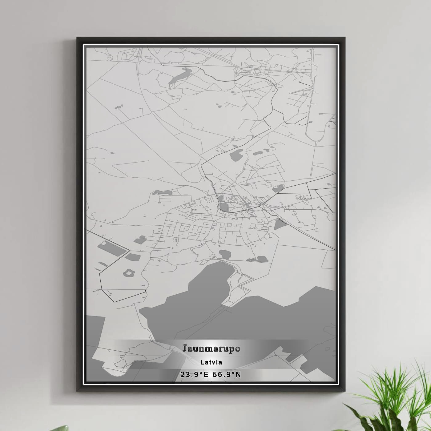 ROAD MAP OF JAUNMĀRUPE, LATVIA BY MAPBAKES