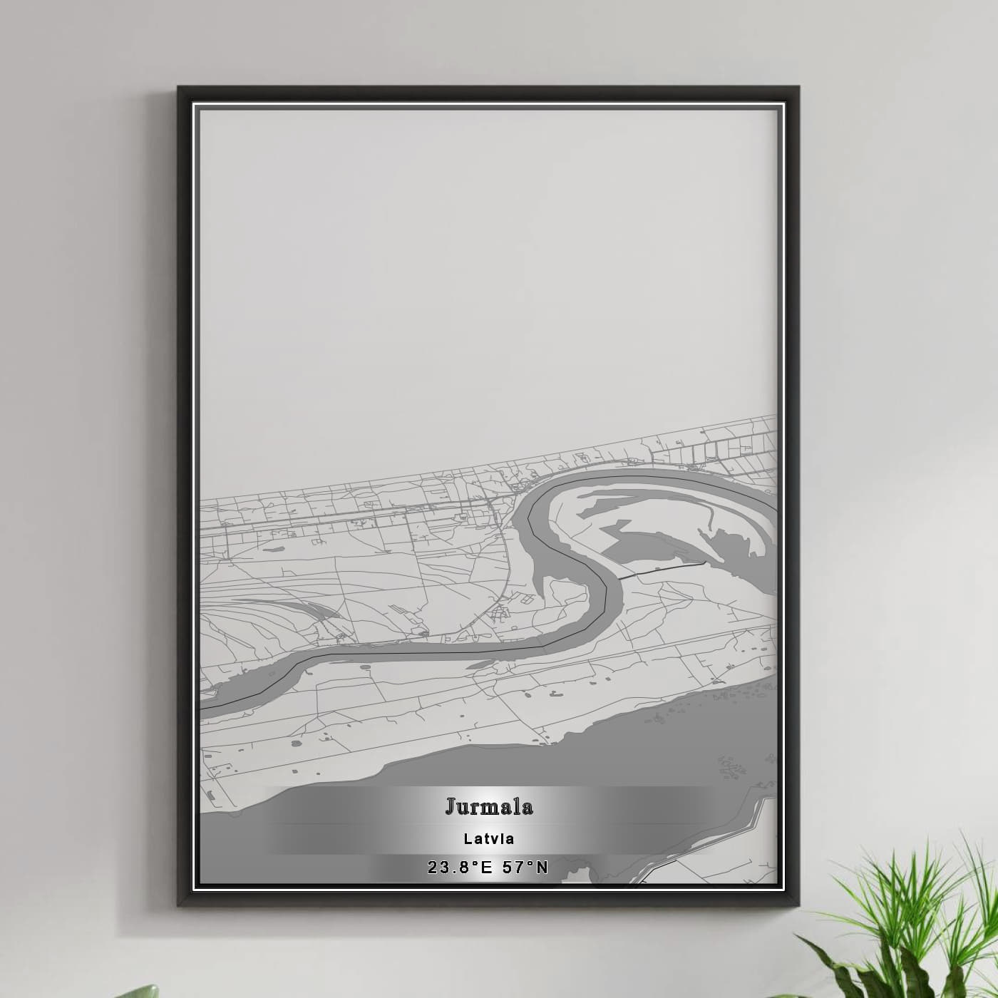 ROAD MAP OF JŪRMALA, LATVIA BY MAPBAKES