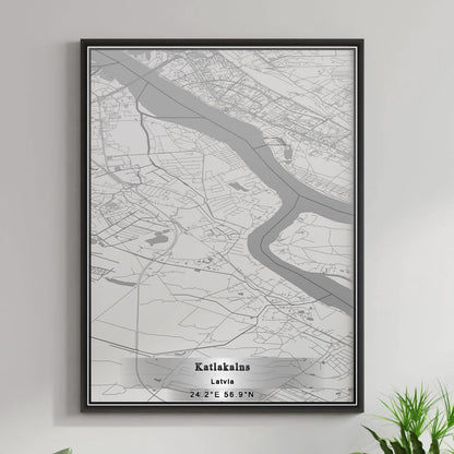 ROAD MAP OF KATLAKALNS, LATVIA BY MAPBAKES