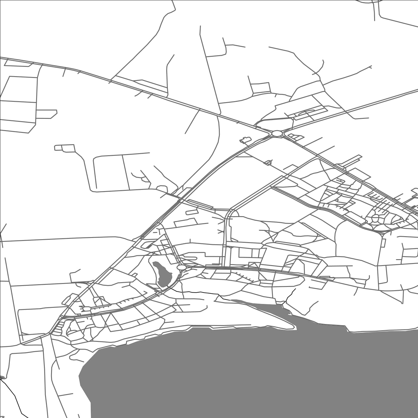 ROAD MAP OF AIZKRAUKLE, LATVIA BY MAPBAKES