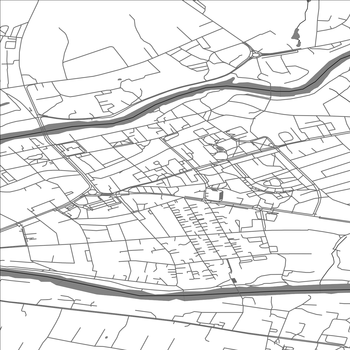 ROAD MAP OF BAUSKA, LATVIA BY MAPBAKES