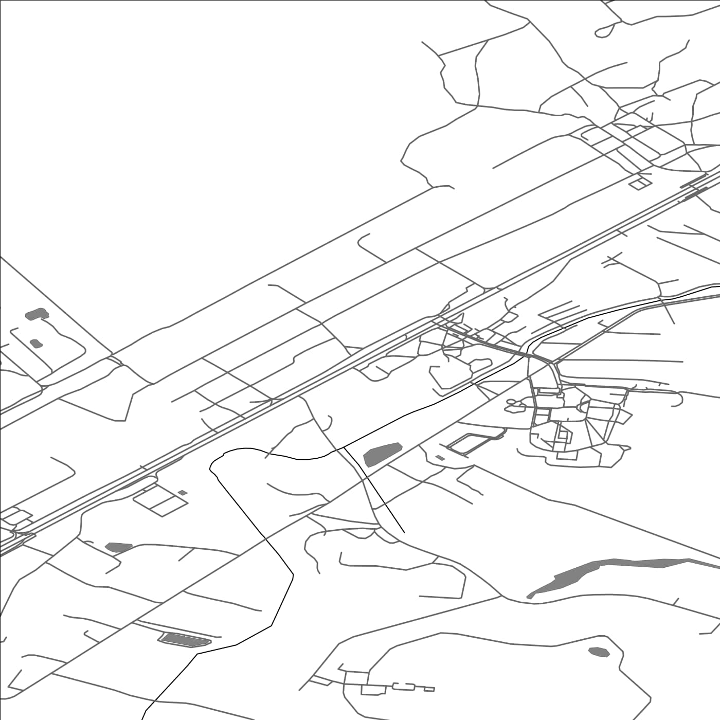 ROAD MAP OF JAUNOLAINE, LATVIA BY MAPBAKES