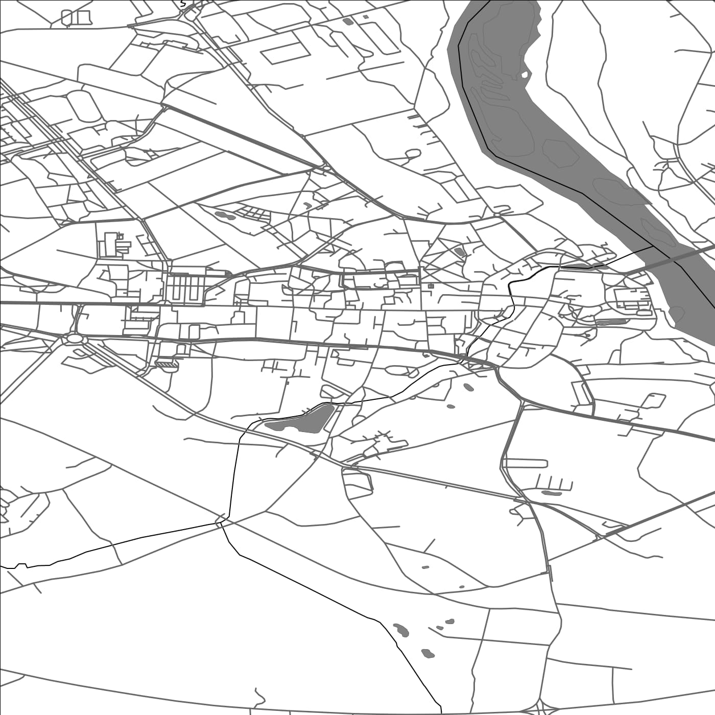 ROAD MAP OF KULDĪGA, LATVIA BY MAPBAKES