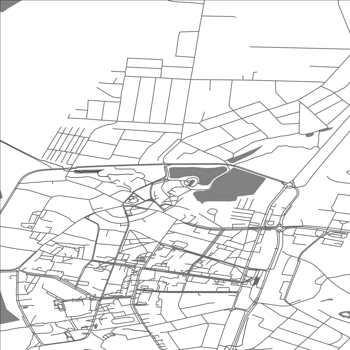 ROAD MAP OF LIMBAŽI, LATVIA BY MAPBAKES