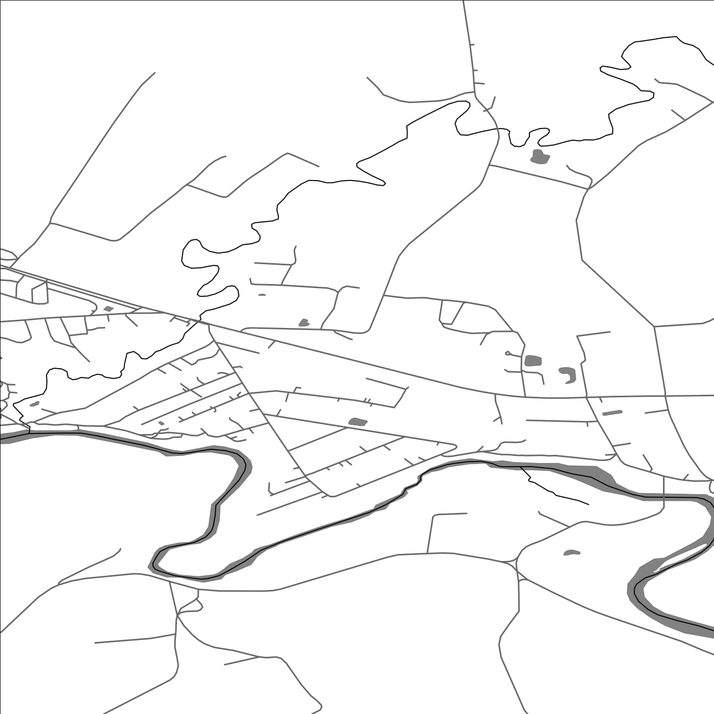 ROAD MAP OF OGRESGALS, LATVIA BY MAPBAKES