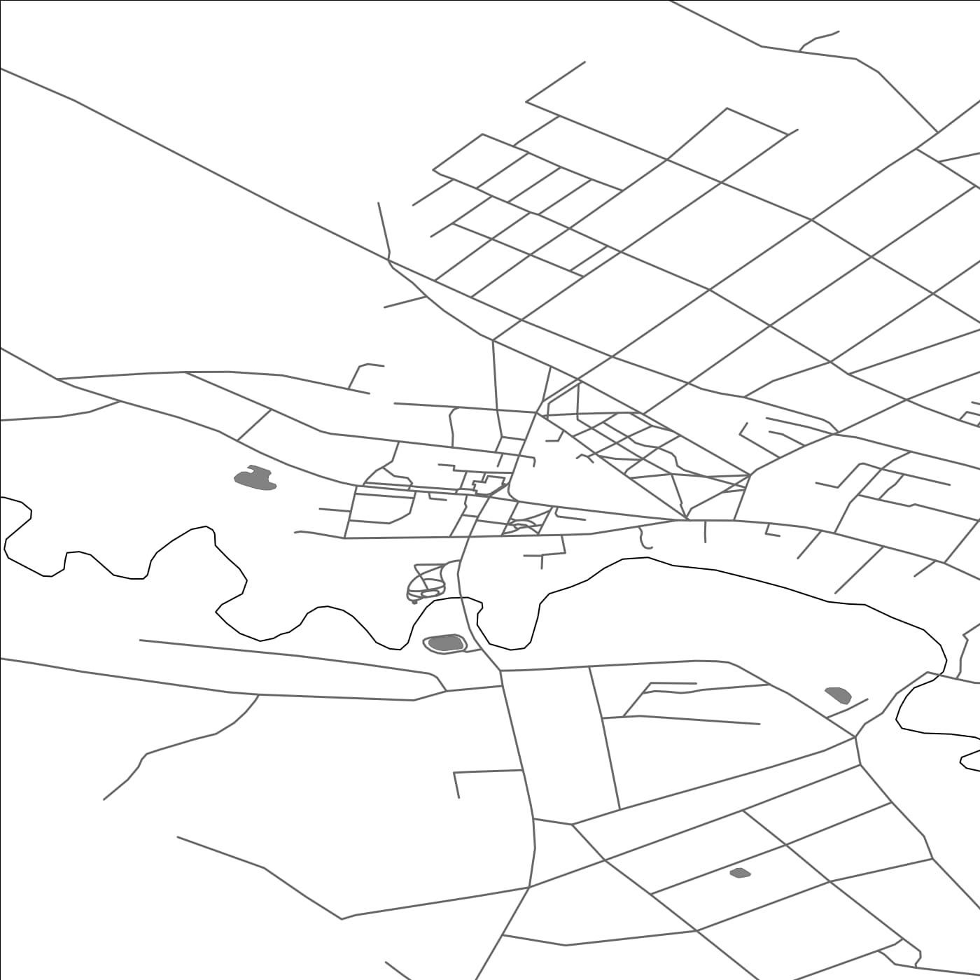 ROAD MAP OF RŪJIENA, LATVIA BY MAPBAKES