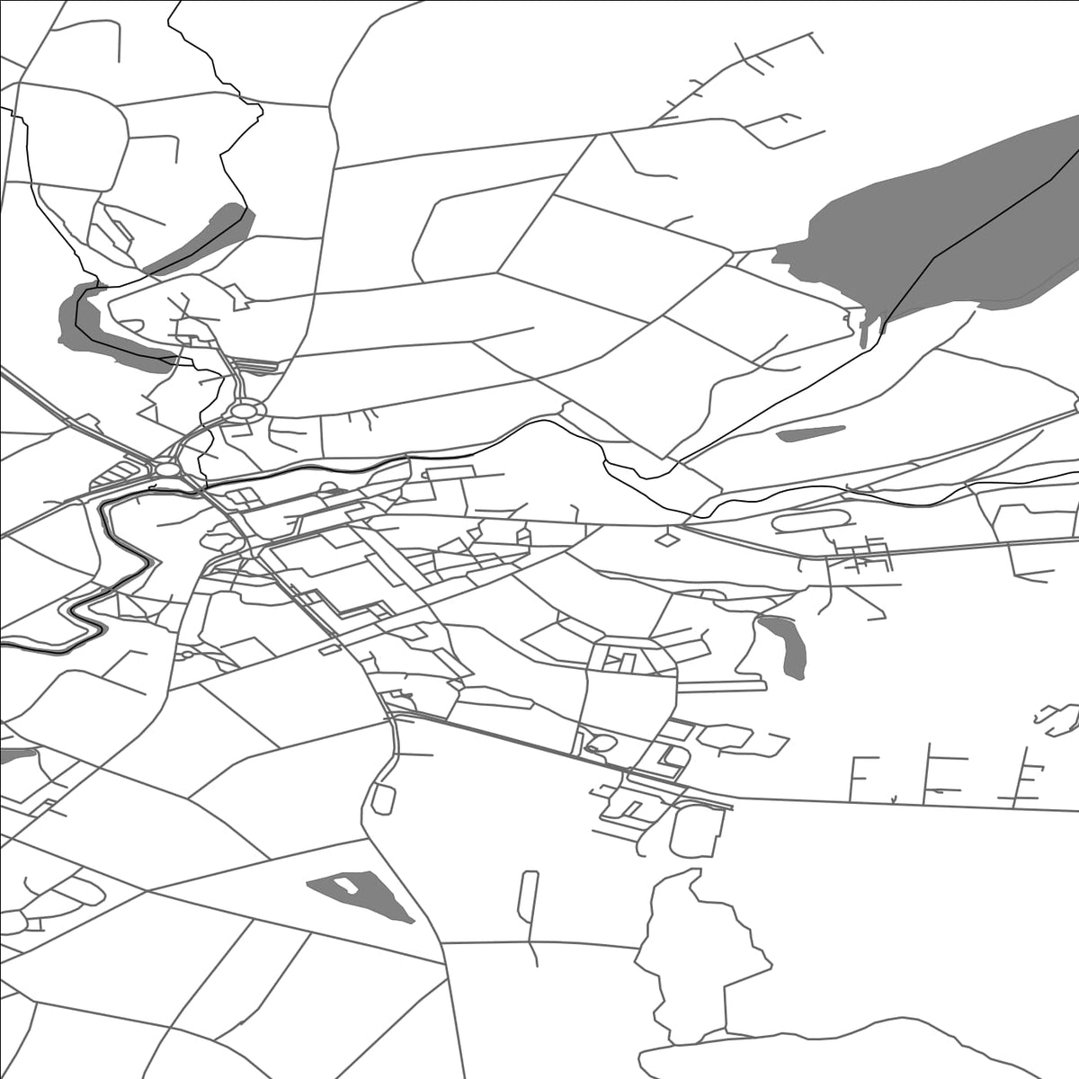 ROAD MAP OF SALDUS, LATVIA BY MAPBAKES
