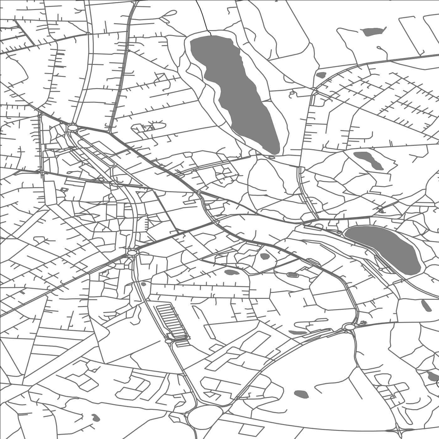 ROAD MAP OF TALSI, LATVIA BY MAPBAKES