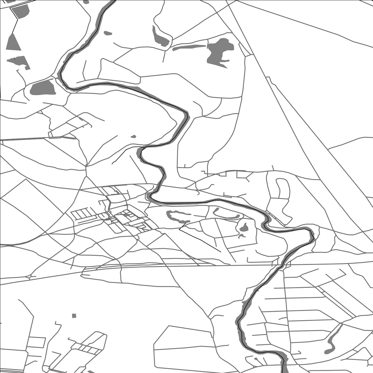 ROAD MAP OF UPESLEJAS, LATVIA BY MAPBAKES