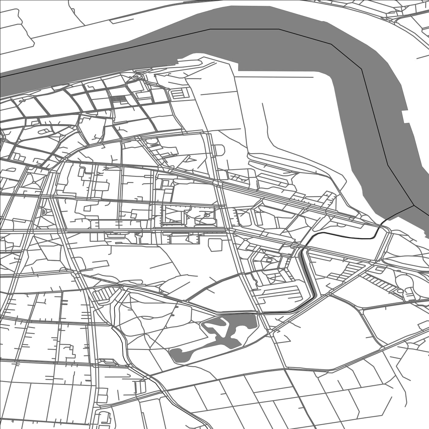 ROAD MAP OF VENTSPILS, LATVIA BY MAPBAKES