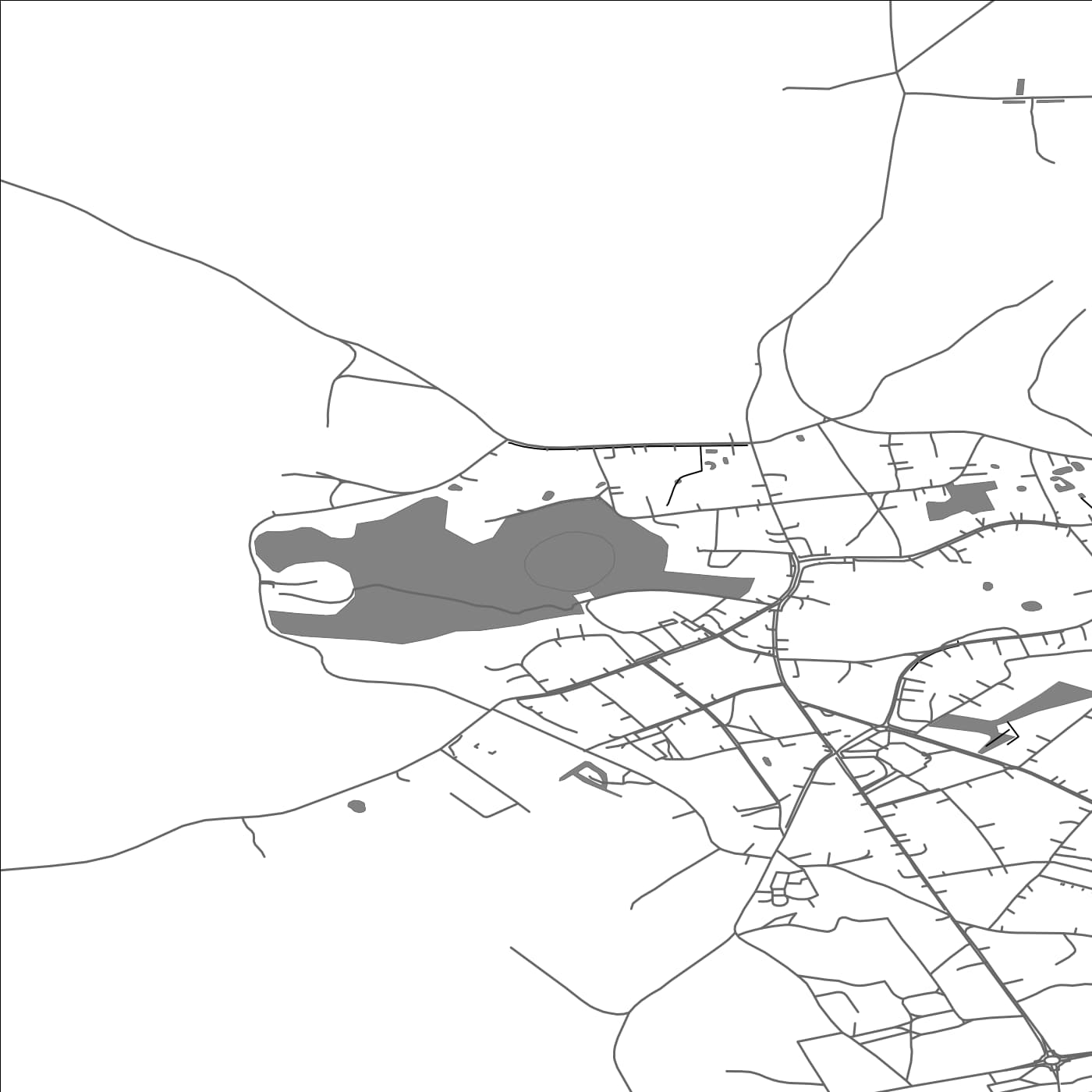 ROAD MAP OF VIESĪTE, LATVIA BY MAPBAKES