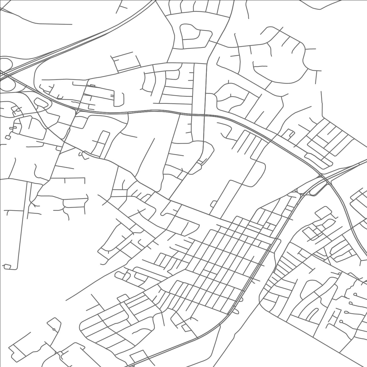 ROAD MAP OF ABERDEEN, MARYLAND BY MAPBAKES