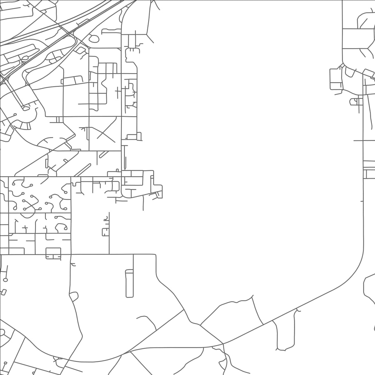 ROAD MAP OF ANDREWS AFB, MARYLAND BY MAPBAKES