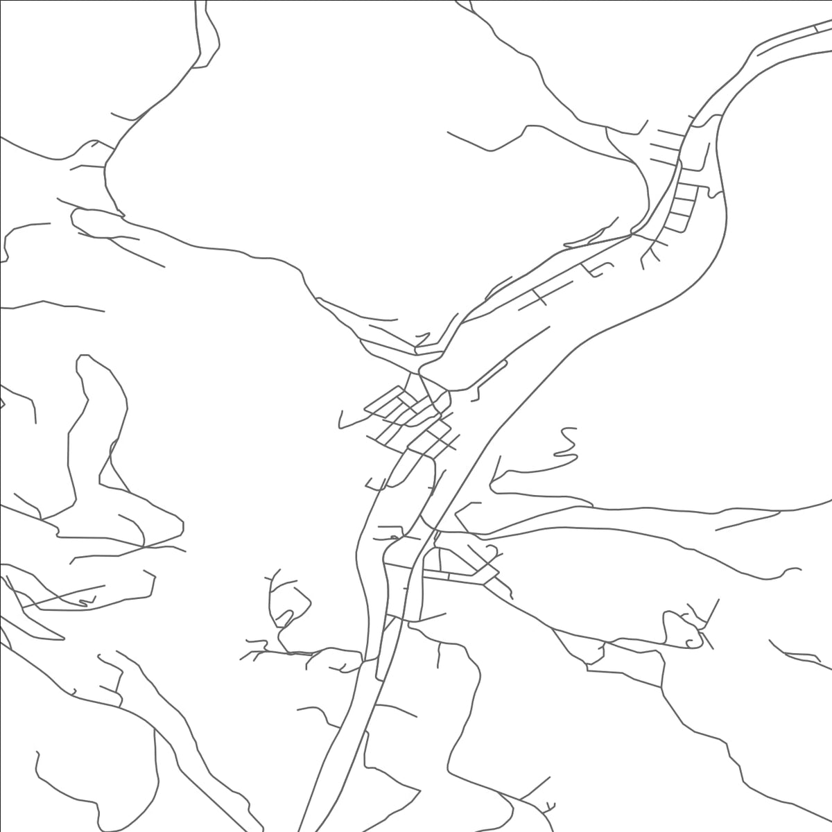 ROAD MAP OF BARTON, MARYLAND BY MAPBAKES