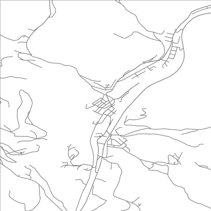ROAD MAP OF BARTON, MARYLAND BY MAPBAKES