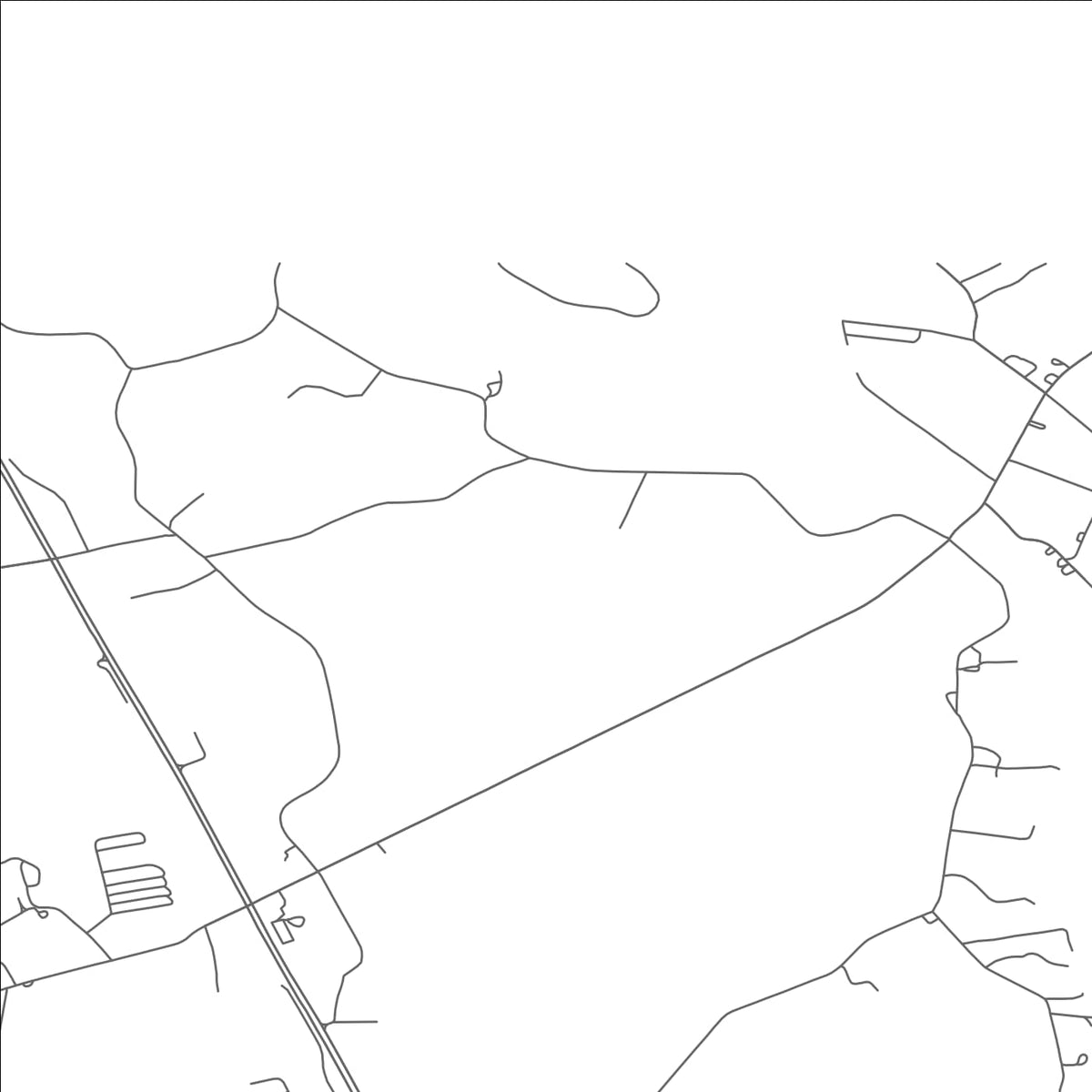 ROAD MAP OF BISHOPVILLE, MARYLAND BY MAPBAKES