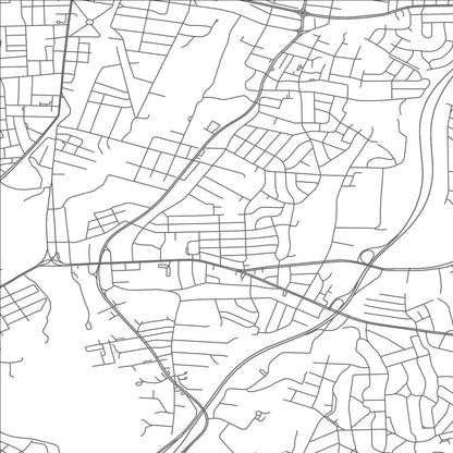 ROAD MAP OF BLADENSBURG, MARYLAND BY MAPBAKES