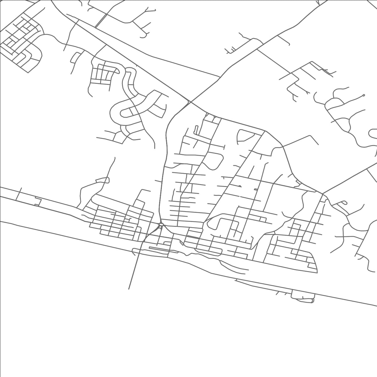 ROAD MAP OF BRUNSWICK, MARYLAND BY MAPBAKES