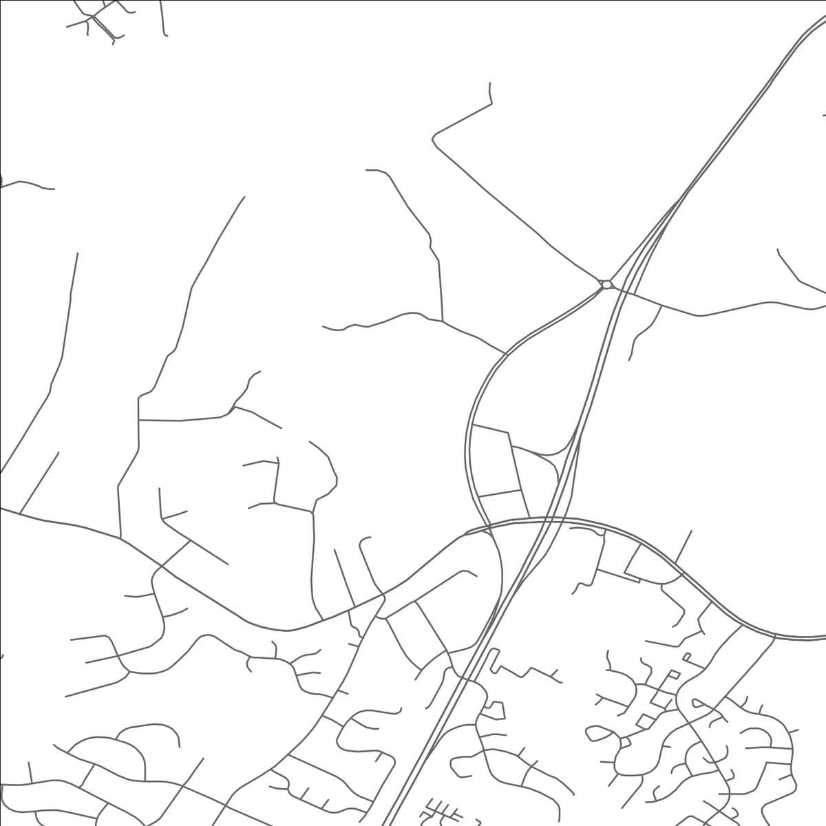 ROAD MAP OF BURTONSVILLE, MARYLAND BY MAPBAKES