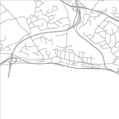 ROAD MAP OF CABIN JOHN, MARYLAND BY MAPBAKES