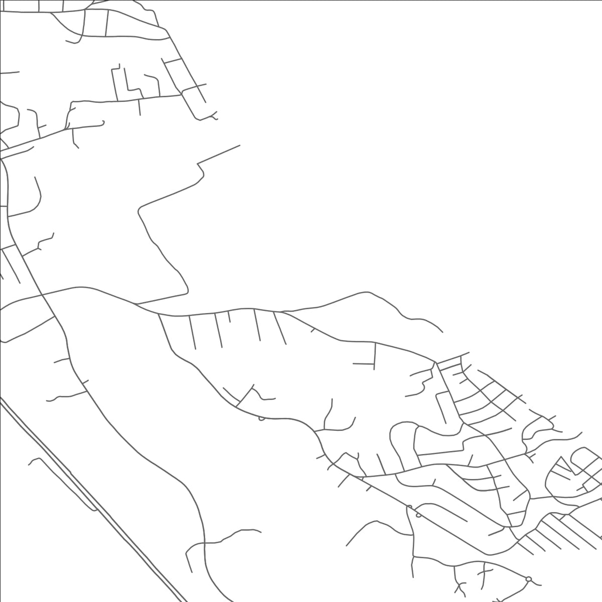 ROAD MAP OF CALVERT BEACH, MARYLAND BY MAPBAKES