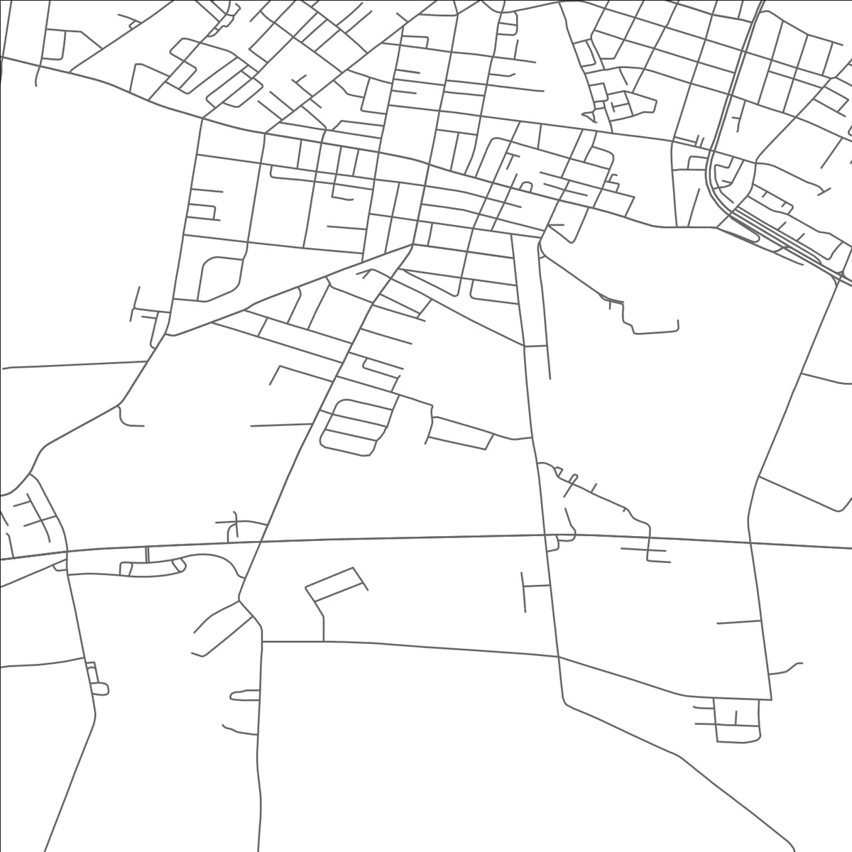 ROAD MAP OF CAMBRIDGE, MARYLAND BY MAPBAKES