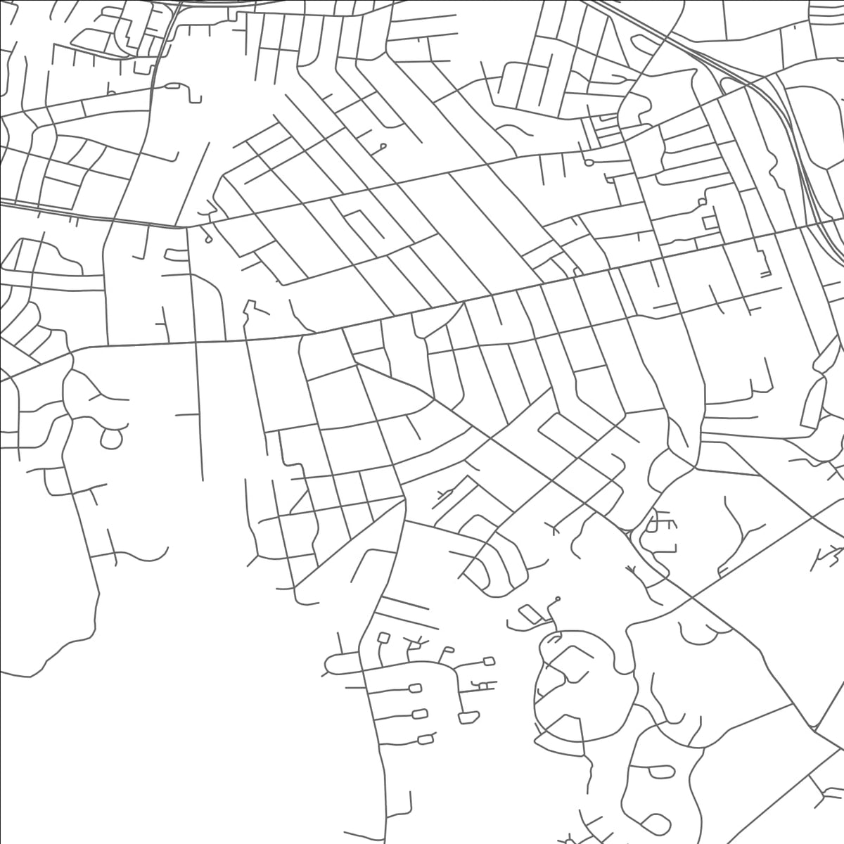 ROAD MAP OF CATONSVILLE, MARYLAND BY MAPBAKES