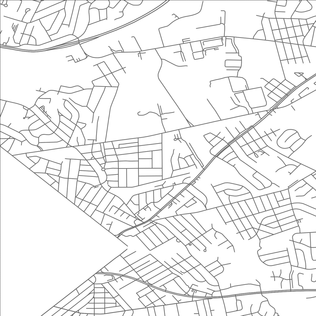 ROAD MAP OF CEDAR HEIGHTS, MARYLAND BY MAPBAKES