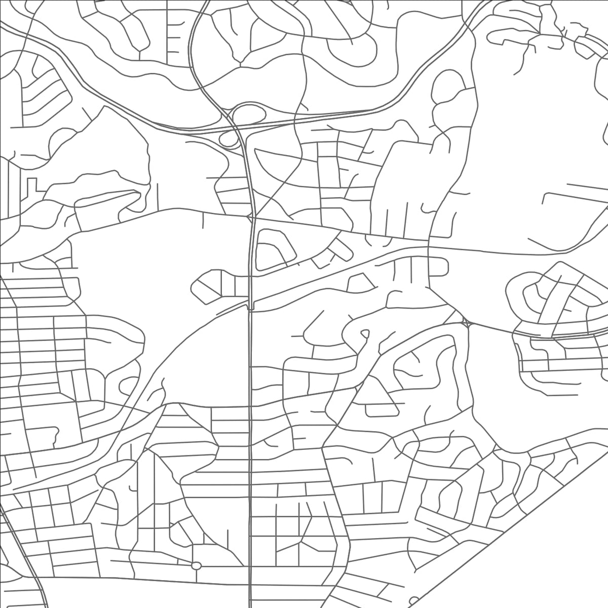 ROAD MAP OF CHEVY CHASE, MARYLAND BY MAPBAKES