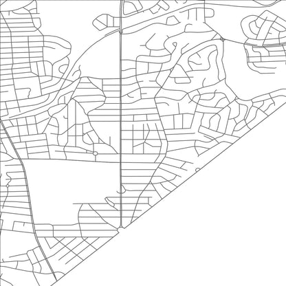 ROAD MAP OF CHEVY CHASE SECTION THREE, MARYLAND BY MAPBAKES