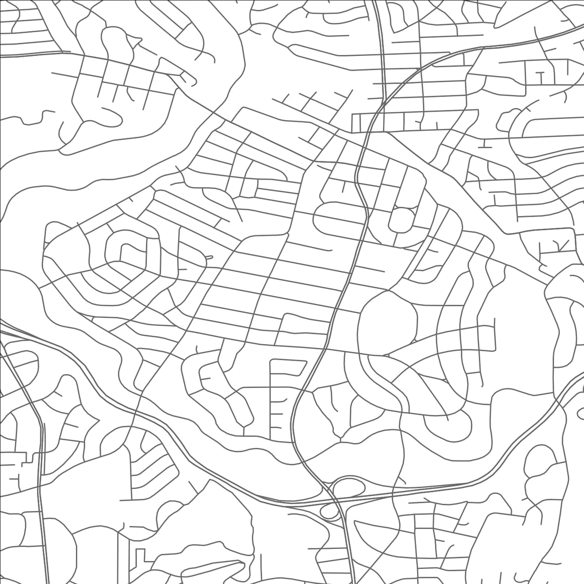 ROAD MAP OF CHEVY CHASE VIEW, MARYLAND BY MAPBAKES