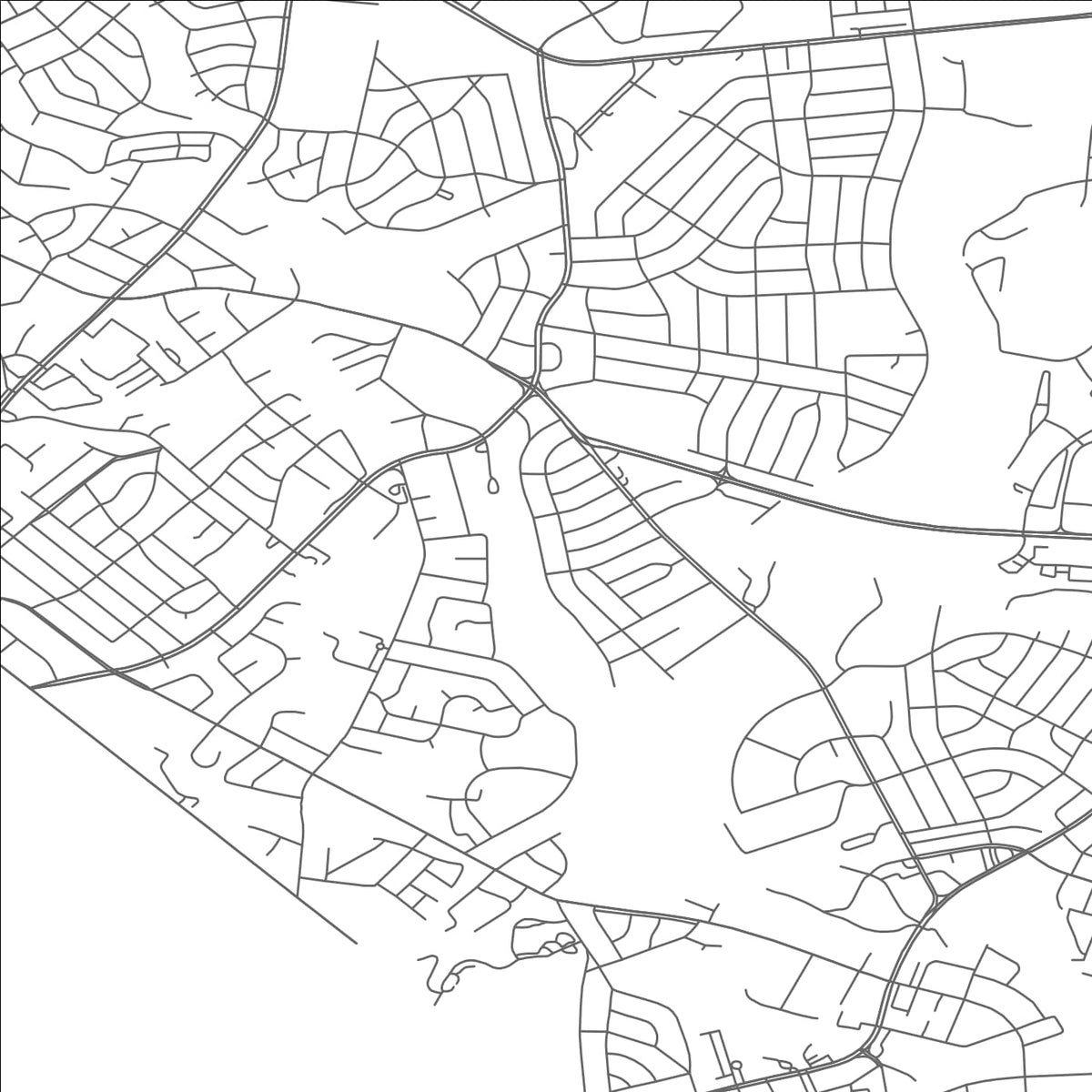 ROAD MAP OF CHILLUM, MARYLAND BY MAPBAKES