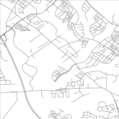 ROAD MAP OF CLARKSBURG, MARYLAND BY MAPBAKES
