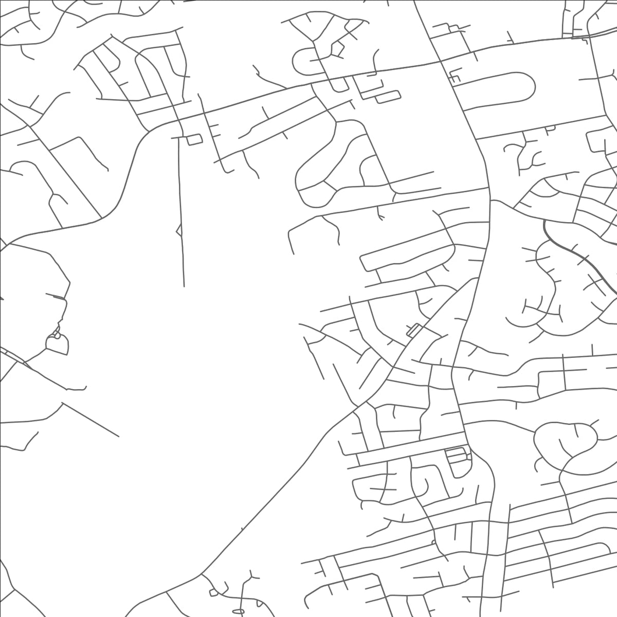 ROAD MAP OF CLINTON, MARYLAND BY MAPBAKES