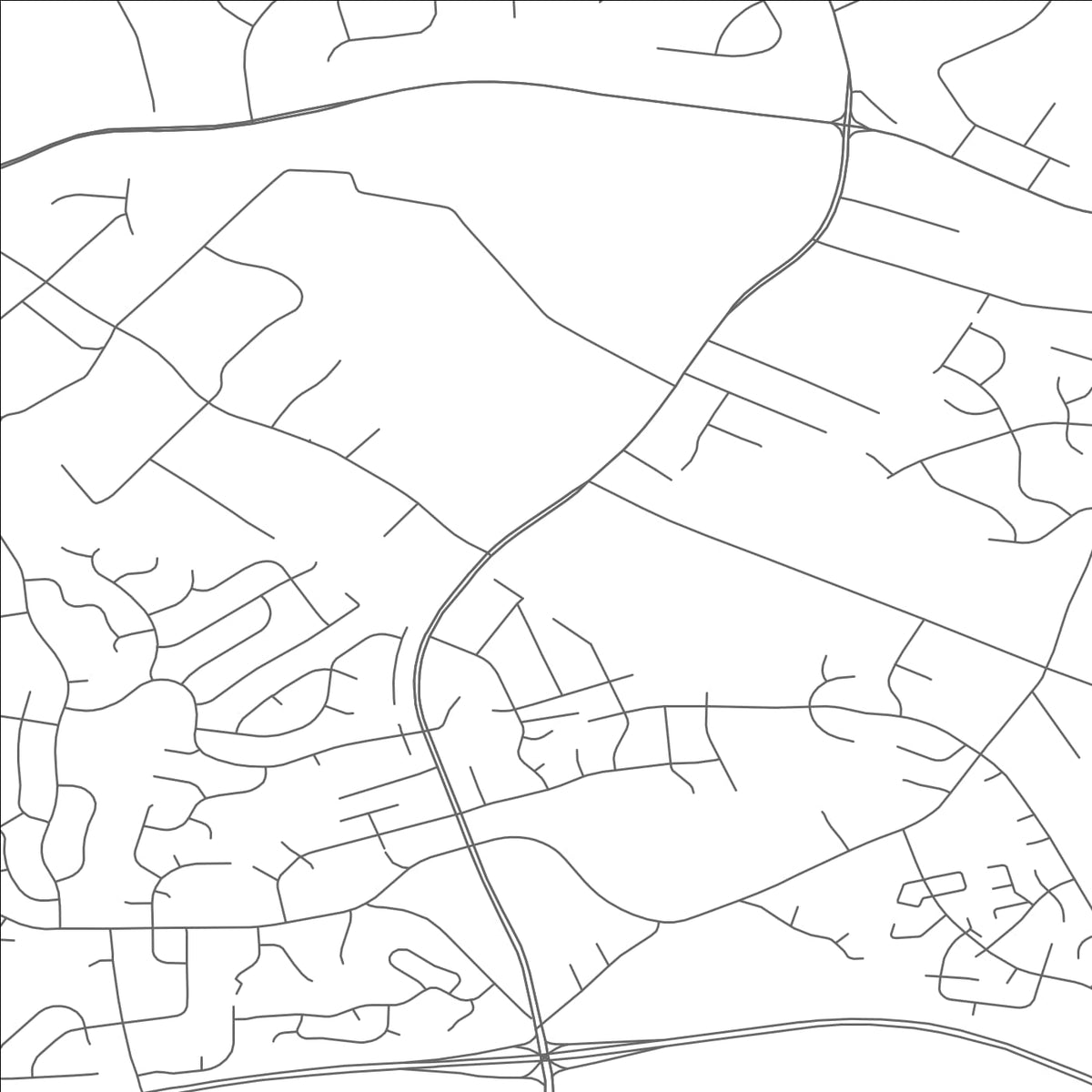 ROAD MAP OF CLOVERLY, MARYLAND BY MAPBAKES