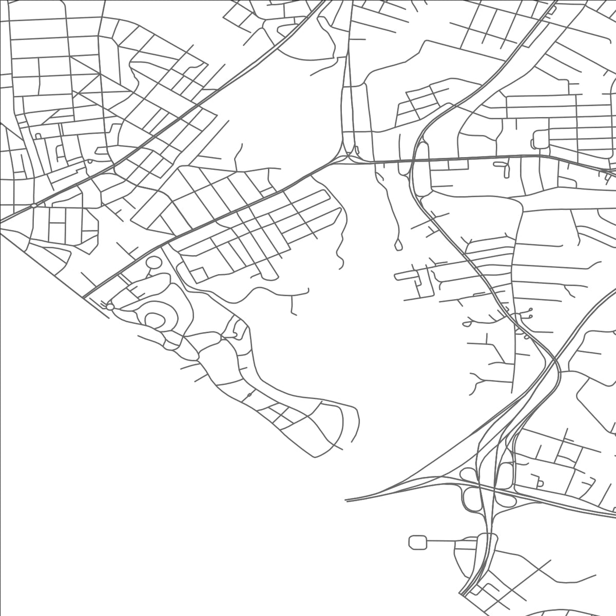 ROAD MAP OF COLMAR MANOR, MARYLAND BY MAPBAKES