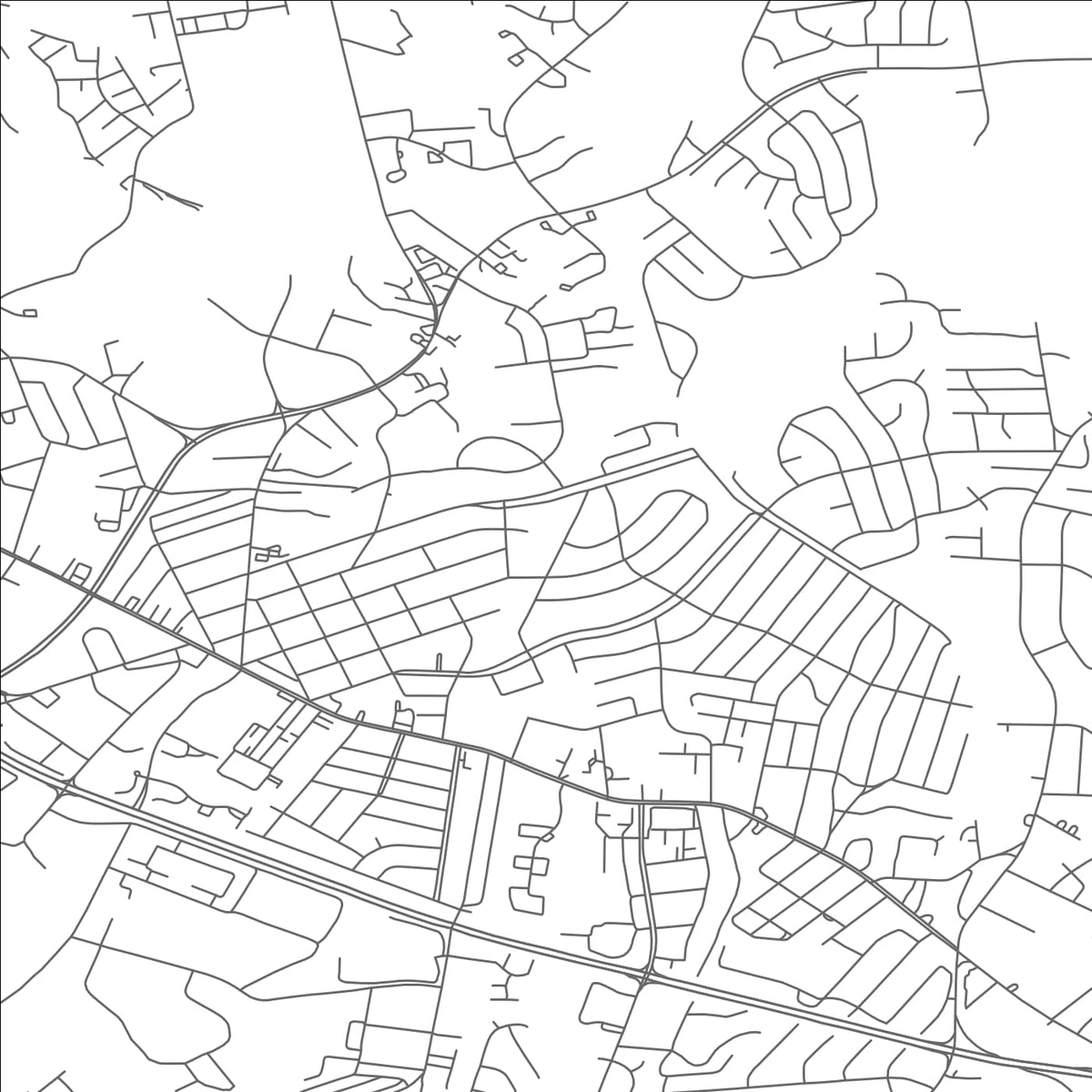 ROAD MAP OF DISTRICT HEIGHTS, MARYLAND BY MAPBAKES