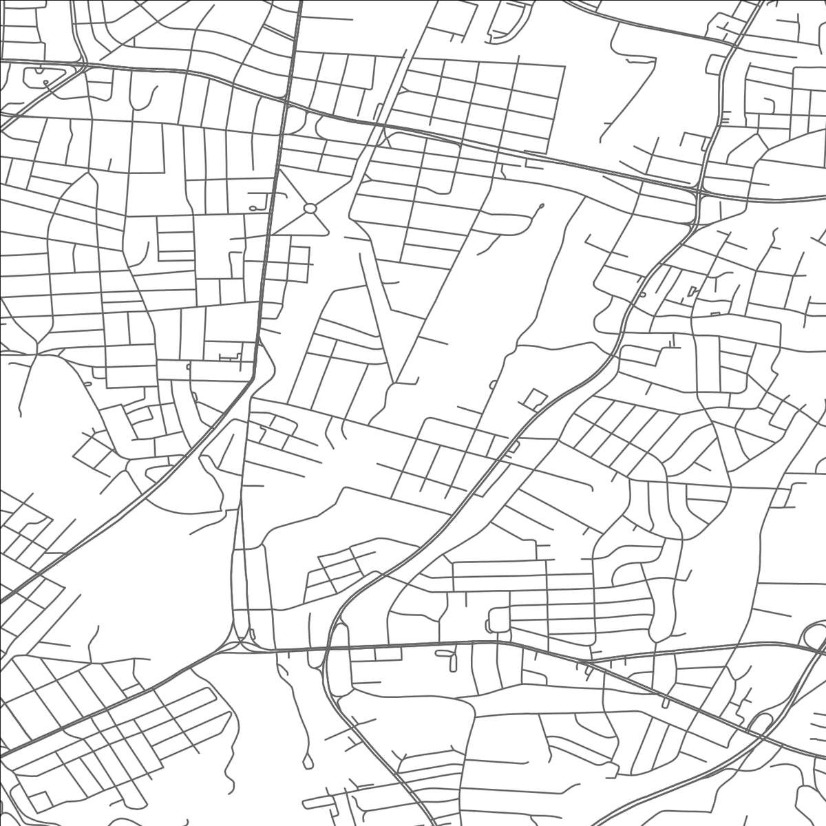 ROAD MAP OF EDMONSTON, MARYLAND BY MAPBAKES
