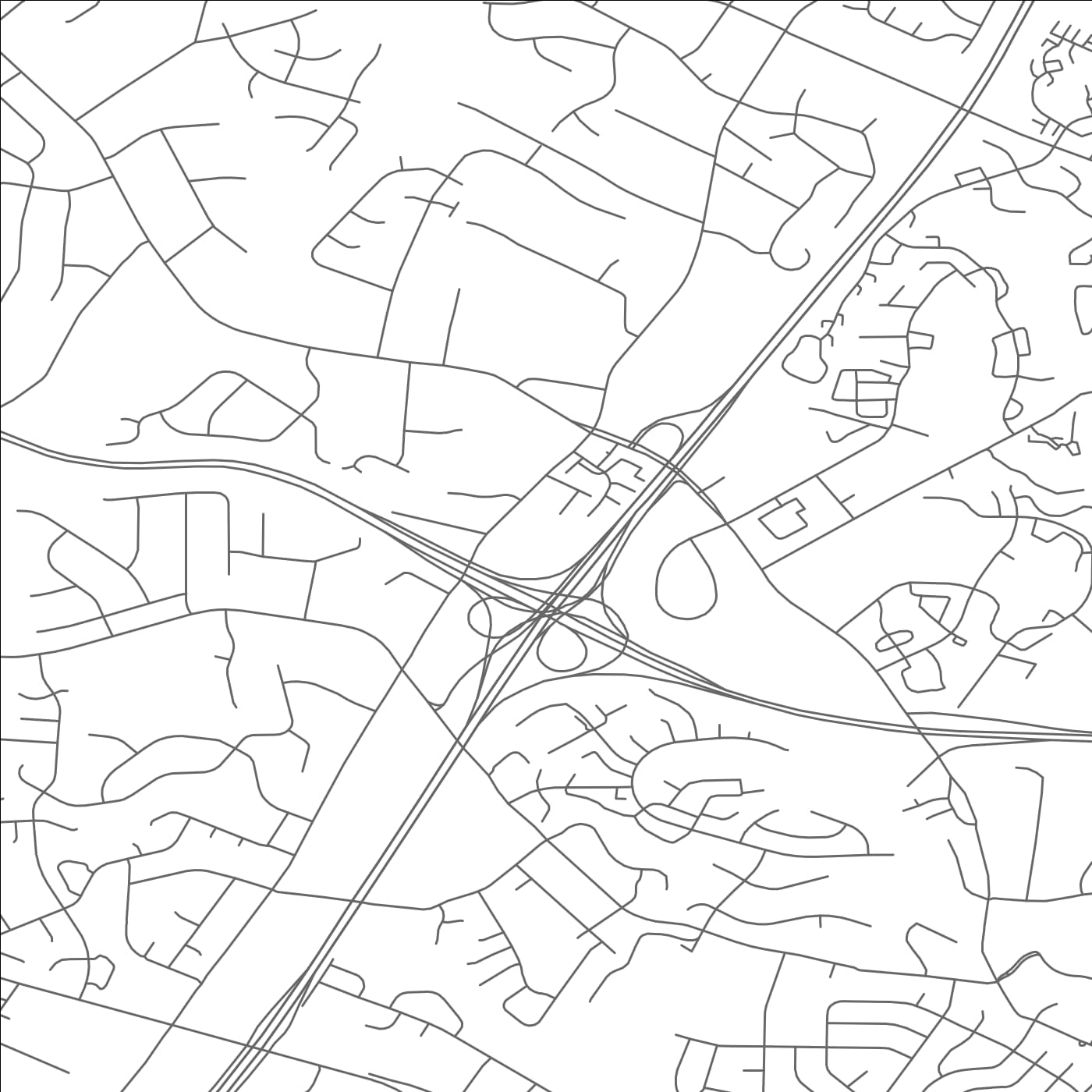 ROAD MAP OF FAIRLAND, MARYLAND BY MAPBAKES